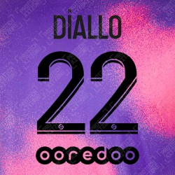 Diallo 22 (Official PSG 2020/21 Fourth Ligue 1 Name and Numbering)